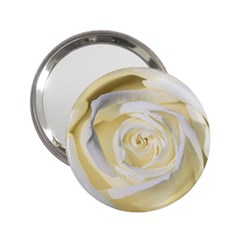 White Roses Flowers Plant Romance Blossom Bloom Nature Flora Petals 2 25  Handbag Mirrors by Proyonanggan