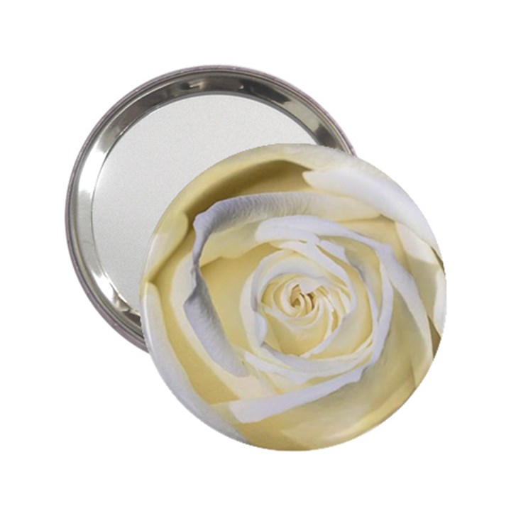 White Roses Flowers Plant Romance Blossom Bloom Nature Flora Petals 2.25  Handbag Mirrors