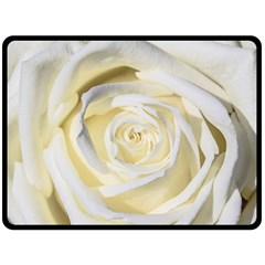 White Roses Flowers Plant Romance Blossom Bloom Nature Flora Petals Fleece Blanket (large) by Proyonanggan