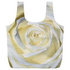 White Roses Flowers Plant Romance Blossom Bloom Nature Flora Petals Full Print Recycle Bag (xxl) by Proyonanggan