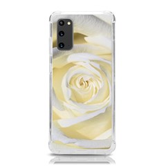 White Roses Flowers Plant Romance Blossom Bloom Nature Flora Petals Samsung Galaxy S20 6 2 Inch Tpu Uv Case by Proyonanggan