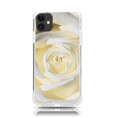 White Roses Flowers Plant Romance Blossom Bloom Nature Flora Petals Iphone 11 Tpu Uv Print Case by Proyonanggan