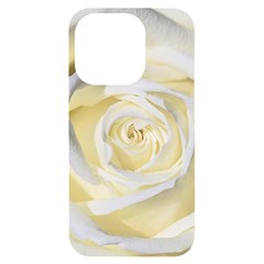 White Roses Flowers Plant Romance Blossom Bloom Nature Flora Petals Iphone 14 Pro Black Uv Print Case by Proyonanggan