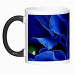 Blue Roses Flowers Plant Romance Blossom Bloom Nature Flora Petals Morph Mug Left