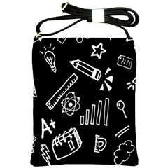 Knowledge Drawing Education Science Shoulder Sling Bag by Proyonanggan