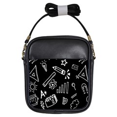 Knowledge Drawing Education Science Girls Sling Bag by Proyonanggan