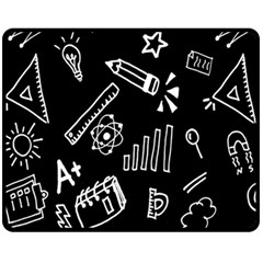 Knowledge Drawing Education Science Fleece Blanket (medium) by Proyonanggan