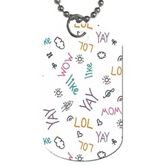 Doodle Pattern Dog Tag (two Sides) by Proyonanggan