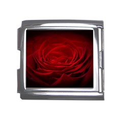 Rose Red Rose Red Flower Petals Waves Glow Mega Link Italian Charm (18mm) by Proyonanggan