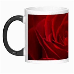 Rose Red Rose Red Flower Petals Waves Glow Morph Mug by Proyonanggan