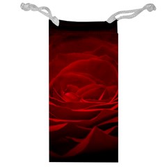 Rose Red Rose Red Flower Petals Waves Glow Jewelry Bag