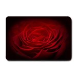 Rose Red Rose Red Flower Petals Waves Glow Small Doormat 24 x16  Door Mat