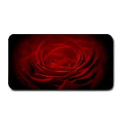 Rose Red Rose Red Flower Petals Waves Glow Medium Bar Mat by Proyonanggan