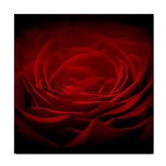 Rose Red Rose Red Flower Petals Waves Glow Face Towel by Proyonanggan