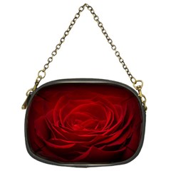 Rose Red Rose Red Flower Petals Waves Glow Chain Purse (one Side) by Proyonanggan