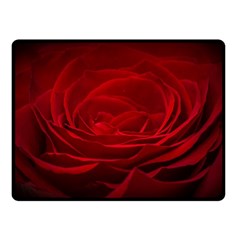 Rose Red Rose Red Flower Petals Waves Glow Fleece Blanket (small) by Proyonanggan