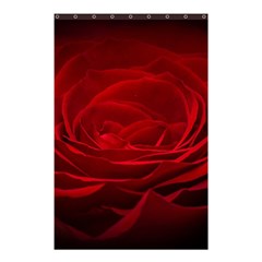 Rose Red Rose Red Flower Petals Waves Glow Shower Curtain 48  X 72  (small)  by Proyonanggan