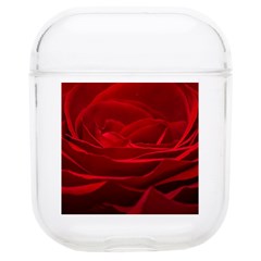 Rose Red Rose Red Flower Petals Waves Glow Soft Tpu Airpods 1/2 Case by Proyonanggan