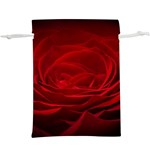 Rose Red Rose Red Flower Petals Waves Glow Lightweight Drawstring Pouch (XL) Front