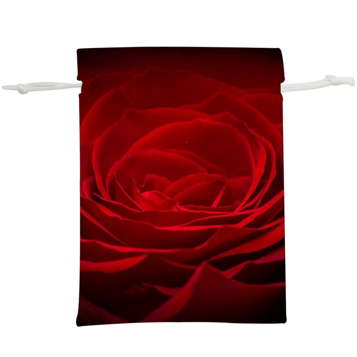 Rose Red Rose Red Flower Petals Waves Glow Lightweight Drawstring Pouch (XL)