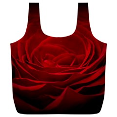 Rose Red Rose Red Flower Petals Waves Glow Full Print Recycle Bag (xxl) by Proyonanggan