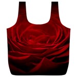 Rose Red Rose Red Flower Petals Waves Glow Full Print Recycle Bag (XXXL) Front