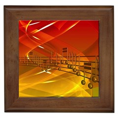 Music Notes Melody Note Sound Framed Tile by Proyonanggan