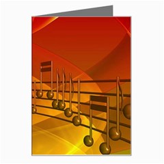 Music Notes Melody Note Sound Greeting Card by Proyonanggan