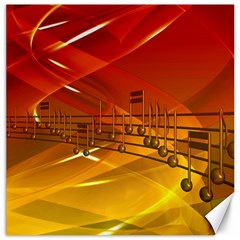 Music Notes Melody Note Sound Canvas 12  X 12  by Proyonanggan