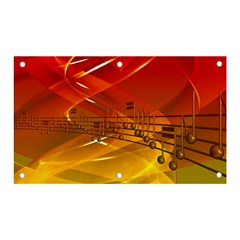 Music Notes Melody Note Sound Banner And Sign 5  X 3  by Proyonanggan