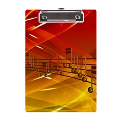 Music Notes Melody Note Sound A5 Acrylic Clipboard by Proyonanggan