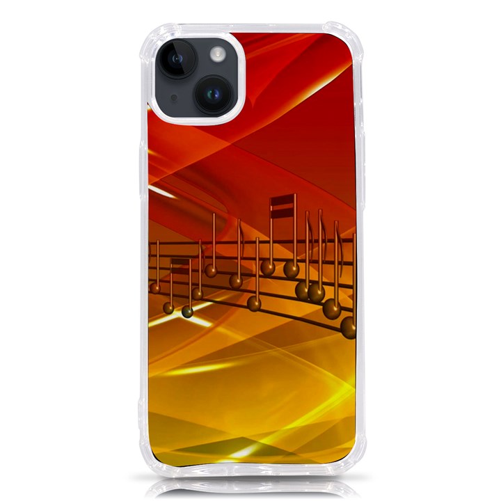 Music Notes Melody Note Sound iPhone 14 Plus TPU UV Print Case