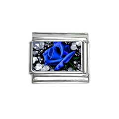 Blue Rose Bloom Blossom Italian Charm (9mm) by Proyonanggan