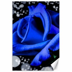 Blue Rose Bloom Blossom Canvas 20  X 30  by Proyonanggan