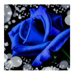 Blue Rose Bloom Blossom Banner And Sign 4  X 4  by Proyonanggan