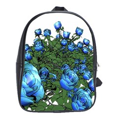 Flowers Roses Rose Nature Bouquet School Bag (xl) by Proyonanggan