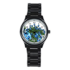 Flowers Roses Rose Nature Bouquet Stainless Steel Round Watch by Proyonanggan