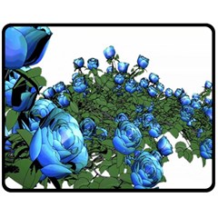 Flowers Roses Rose Nature Bouquet Two Sides Fleece Blanket (medium) by Proyonanggan