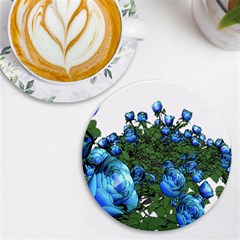 Flowers Roses Rose Nature Bouquet Uv Print Round Tile Coaster by Proyonanggan