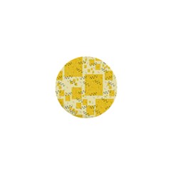 Party Confetti Yellow Squares 1  Mini Buttons by Proyonanggan