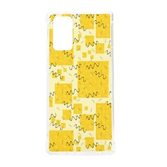 Party Confetti Yellow Squares Samsung Galaxy Note 20 Tpu Uv Case by Proyonanggan