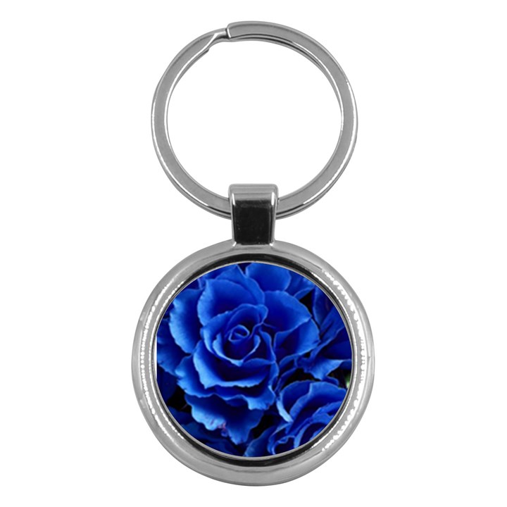 Roses Flowers Plant Romance Key Chain (Round)