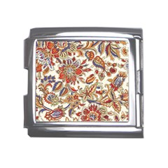 Retro Paisley Patterns, Floral Patterns, Background Mega Link Italian Charm (18mm) by nateshop