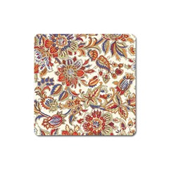 Retro Paisley Patterns, Floral Patterns, Background Square Magnet by nateshop