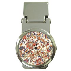 Retro Paisley Patterns, Floral Patterns, Background Money Clip Watches by nateshop