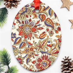 Retro Paisley Patterns, Floral Patterns, Background Oval Ornament (two Sides) by nateshop