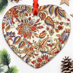 Retro Paisley Patterns, Floral Patterns, Background Heart Ornament (two Sides)