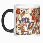 Retro Paisley Patterns, Floral Patterns, Background Morph Mug Left