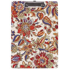 Retro Paisley Patterns, Floral Patterns, Background A4 Acrylic Clipboard by nateshop