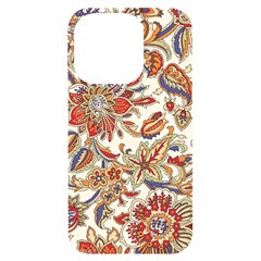 Retro Paisley Patterns, Floral Patterns, Background Iphone 14 Pro Black Uv Print Case by nateshop